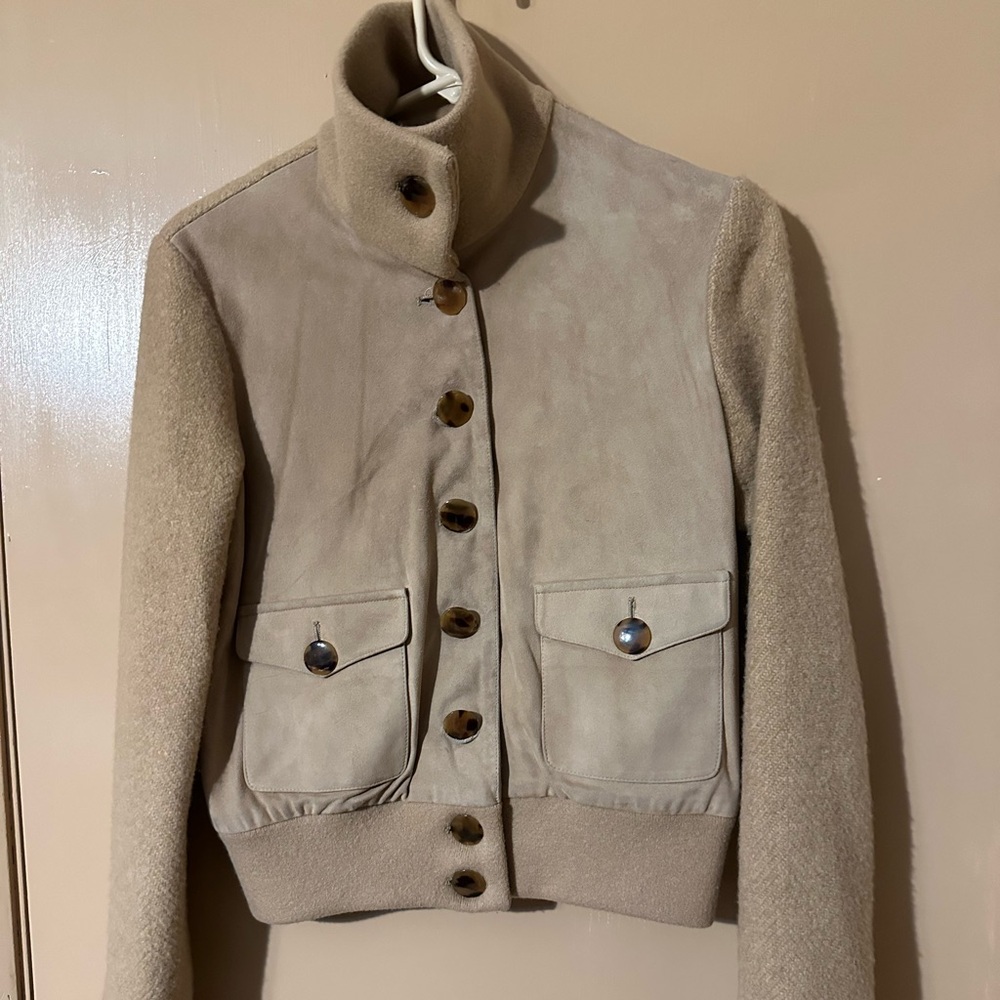 Ralph Lauren Beige Bomber Jacket